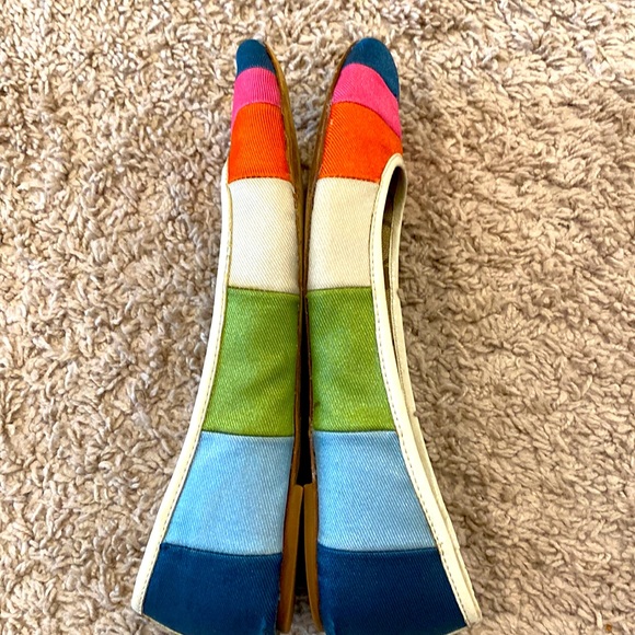 Coach Multicolored Striped Ballet Flats - Picture 6 of 7